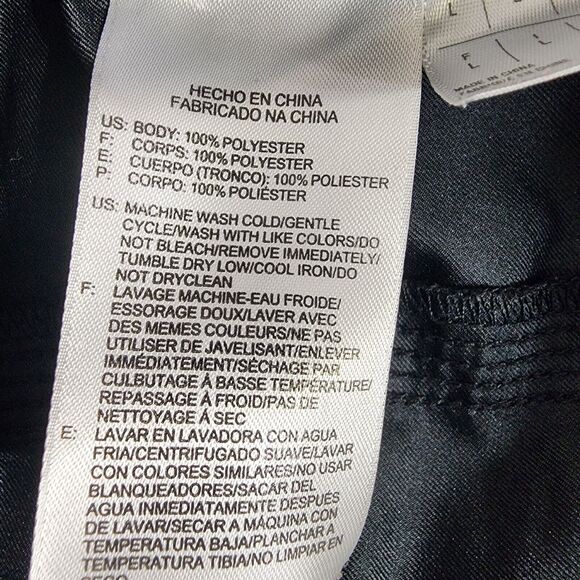 Reebok Womens Capri Pants Large Pockets Elastic Waist Drawstring Black Teal Pull - Picture 8 of 9